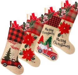 Burlap Christmas Stockings (1)