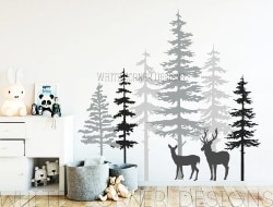 Stag Forest Wall Decal Set (1)